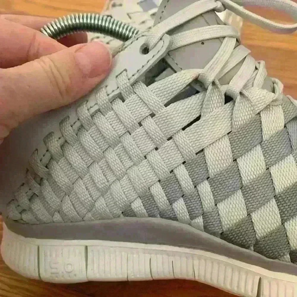 Nike Women Light Grey Low-Tops & Sneakers Textile Fibers, Women’s size 8.5 - Picture 7 of 14